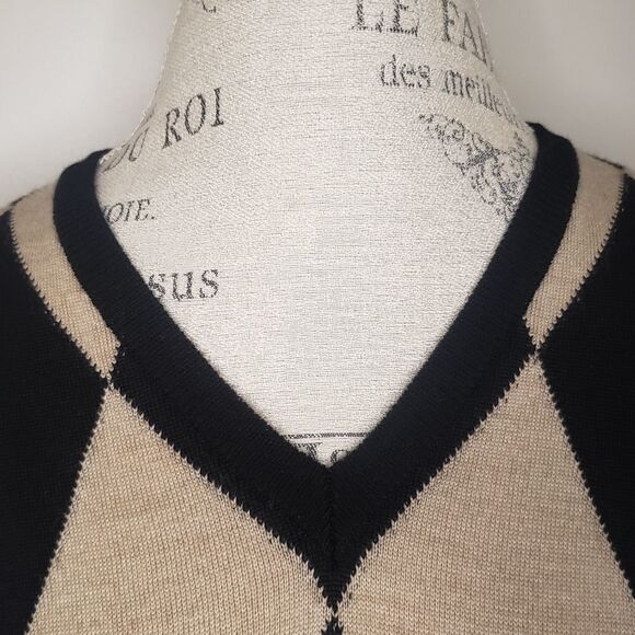 Argyle Merino Wool Vintage Polo - Picture 6 of 8